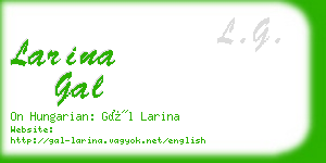 larina gal business card